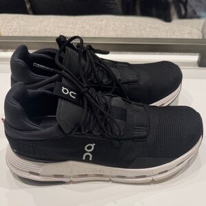 On Running Men's Black and White Sneakers